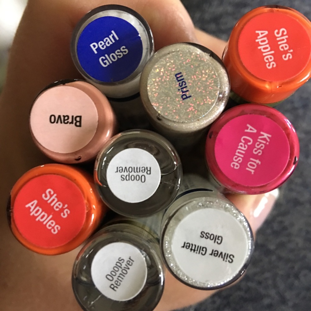 LipSense colors, glosses, remover, scrub